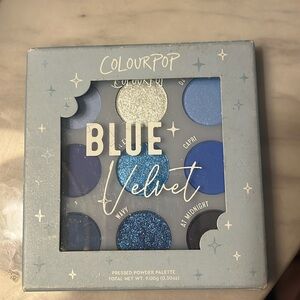 NWT colour pop blue velvet palette